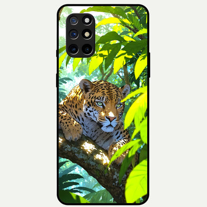  Leopard in Jungle Glass Case For OnePlus 8T back cover – full design glossy printed glass finish
