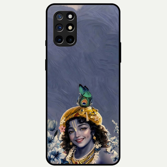  Lord Krishna Glass Case For OnePlus 8T back cover – full design glossy printed glass finish