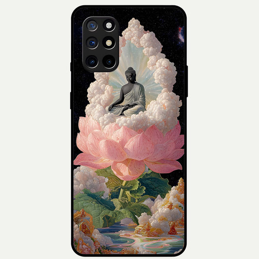  Lotus Divine Peace Glass Case For OnePlus 8T back cover – full design glossy printed glass finish
