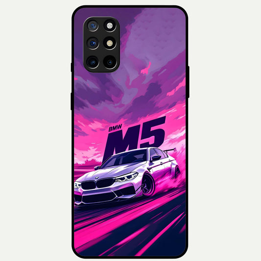  MS Neon Car Glass Case For OnePlus 8T back cover – full design glossy printed glass finish