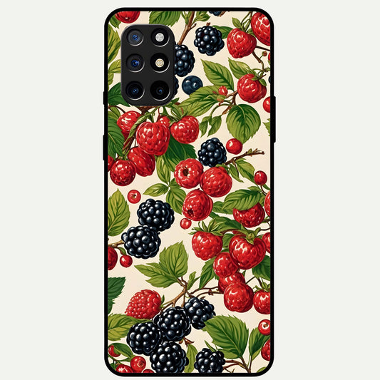  Mixed Berry Collage Glass Case For OnePlus 8T back cover – full design glossy printed glass finish
