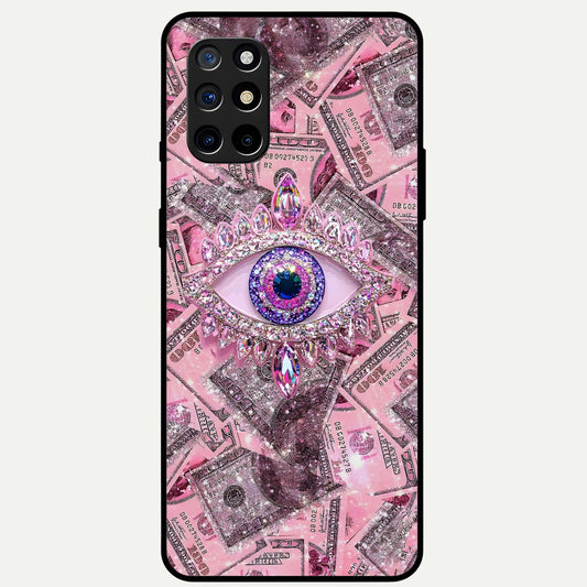  Money Eye Luxe Glass Case For OnePlus 8T back cover – full design glossy printed glass finish