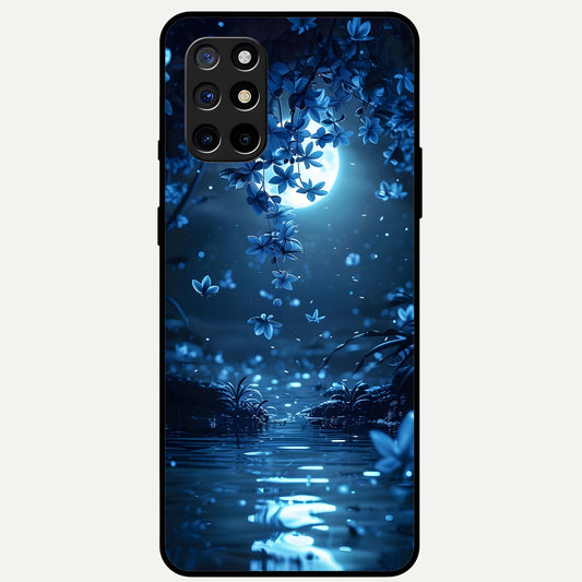  Moonlight Petal Dream Glass Case For OnePlus 8T back cover – full design glossy printed glass finish