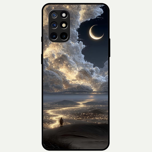  Moonlight Spark Path Glass Case For OnePlus 8T back cover – full design glossy printed glass finish