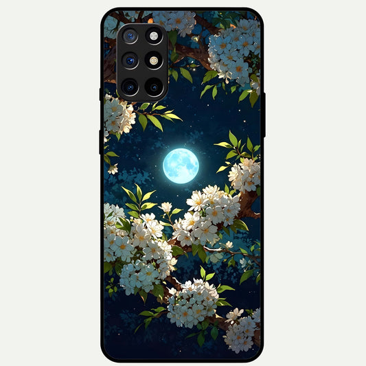  Moonlit Blossom Dream Glass Case For OnePlus 8T back cover – full design glossy printed glass finish