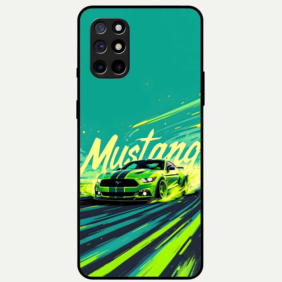  Mustang Bang Glass Case For OnePlus 8T back cover – full design glossy printed glass finish