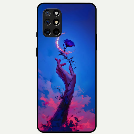  Mystic Hand Glass Case For OnePlus 8T back cover – full design glossy printed glass finish