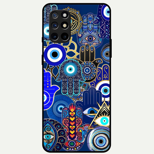  Mystic Palm Guard Glass Case For OnePlus 8T back cover – full design glossy printed glass finish