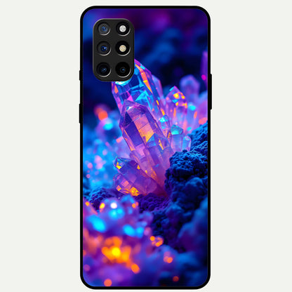  Neon Aura Shards Glass Case For OnePlus 8T back cover – full design glossy printed glass finish