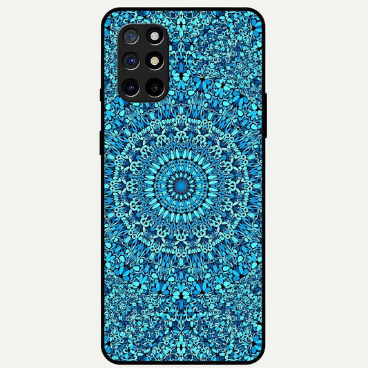  Ocean Bloom Mandala Glass Case For OnePlus 8T back cover – full design glossy printed glass finish