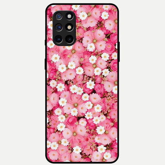  Pink Daisy Bliss Glass Case For OnePlus 8T back cover – full design glossy printed glass finish