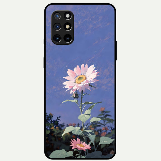  Pink Shells Outline Glass Case For OnePlus 8T back cover – full design glossy printed glass finish