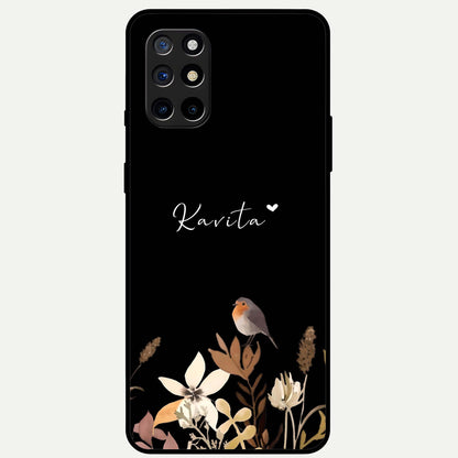 Quiet Garden Tune Custom Name Glass Case For OnePlus 8T back cover – full design glossy printed glass finish