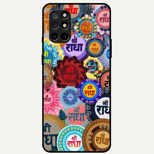  Radha Divine Bloom Glass Case For OnePlus 8T back cover – full design glossy printed glass finish