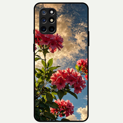  Red Bloom Skies Glass Case For OnePlus 8T back cover – full design glossy printed glass finish
