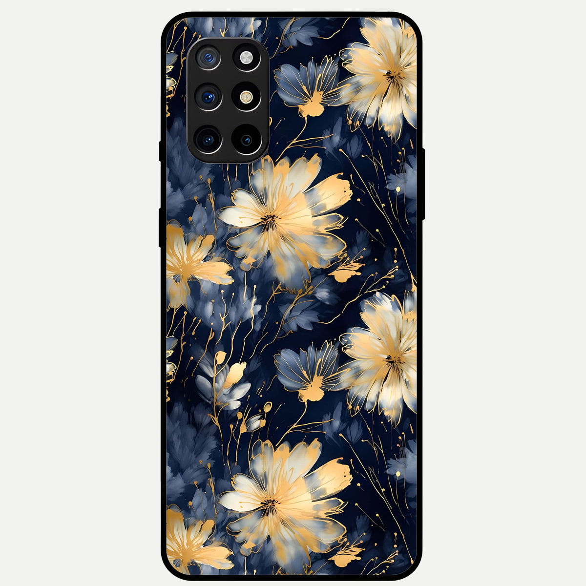  Royal Petal Dream Glass Case For OnePlus 8T back cover – full design glossy printed glass finish