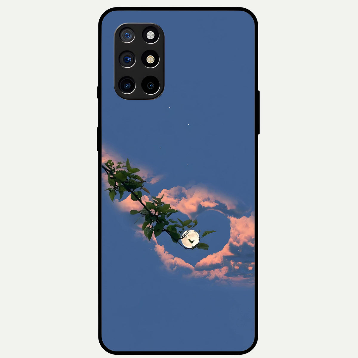  Sky Under Tree Glass Case For OnePlus 8T back cover – full design glossy printed glass finish
