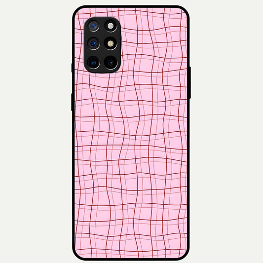  Soft Grid Bliss Glass Case For OnePlus 8T back cover – full design glossy printed glass finish