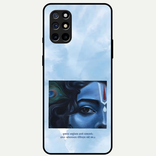  Spiritual Krishna Glass Case For OnePlus 8T back cover – full design glossy printed glass finish