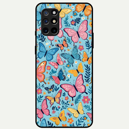  Spring Wing Garden Glass Case For OnePlus 8T back cover – full design glossy printed glass finish