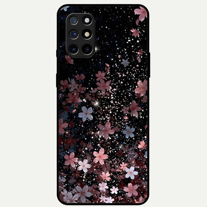  Starlit Flower Dreams Glass Case For OnePlus 8T back cover – full design glossy printed glass finish