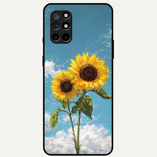  Sunlit Daisy Glow Glass Case For OnePlus 8T back cover – full design glossy printed glass finish