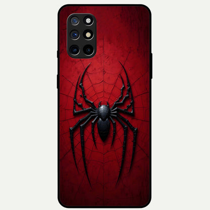  Superhero Web Emblem Glass Case For OnePlus 8T back cover – full design glossy printed glass finish