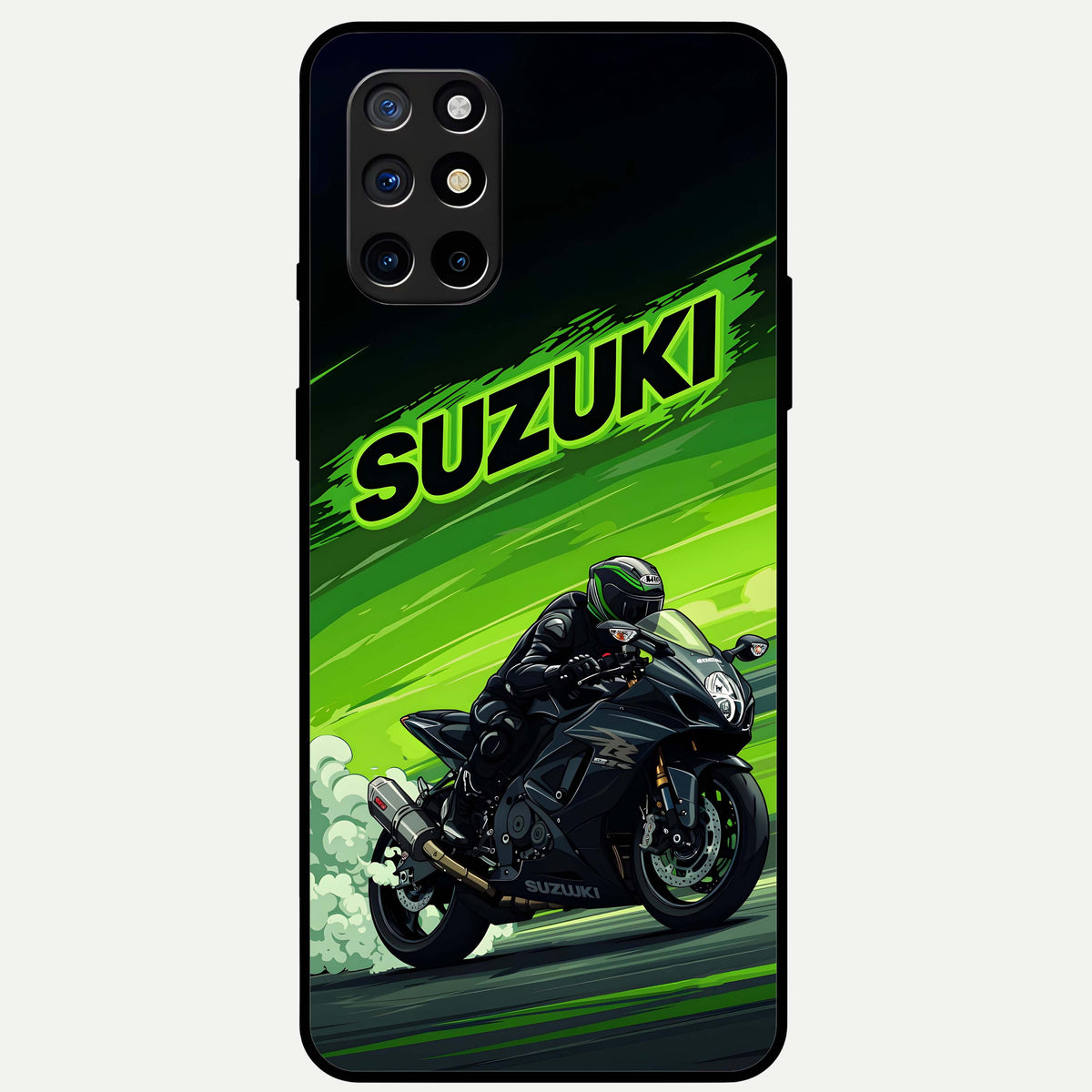  Suzuki Speed Beast Glass Case For OnePlus 8T back cover – full design glossy printed glass finish