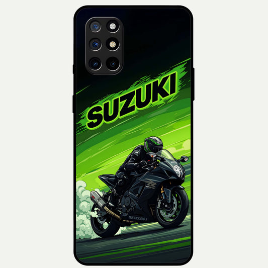  Suzuki Speed Beast Glass Case For OnePlus 8T back cover – full design glossy printed glass finish