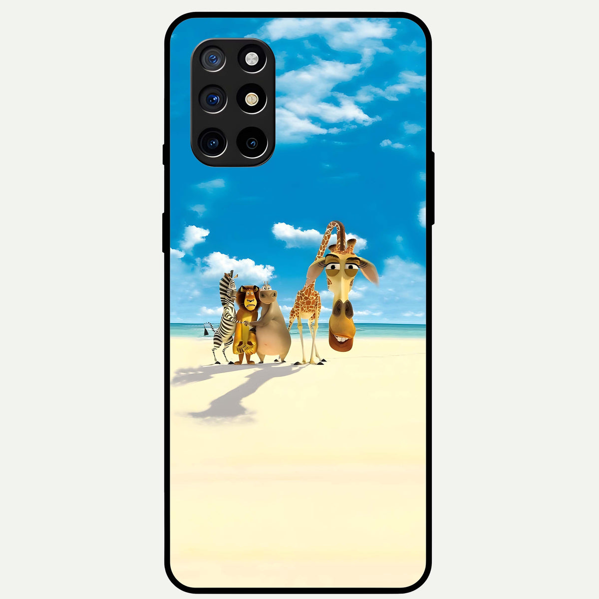  Tropical Fun Squad Glass Case For OnePlus 8T back cover – full design glossy printed glass finish