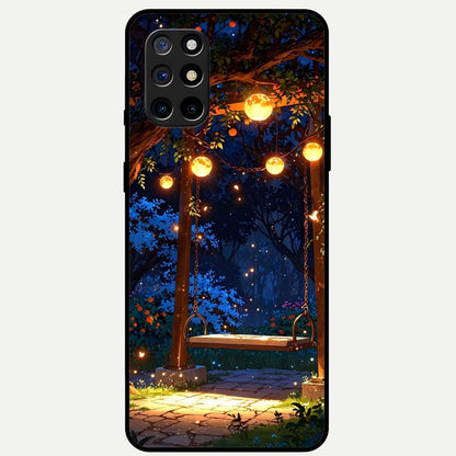  Twilight Garden Swing Glass Case For OnePlus 8T back cover – full design glossy printed glass finish