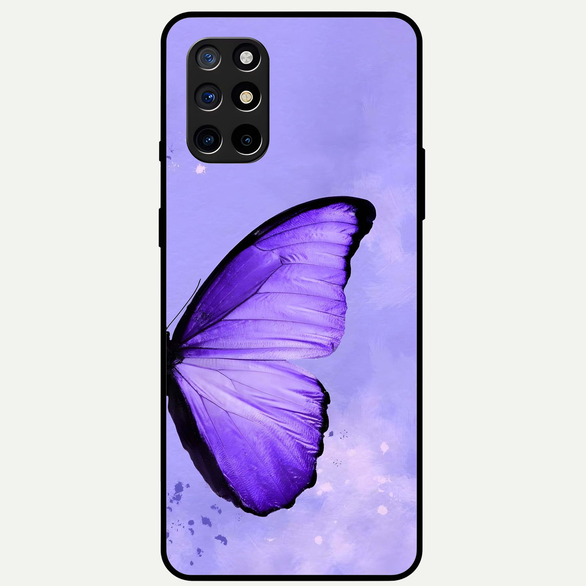  Violet Dream Wing Glass Case For OnePlus 8T back cover – full design glossy printed glass finish