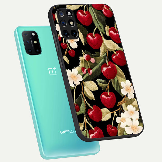  Blooming Spendor Bird phone case For OnePlus 8T showing premium glass back cover with detailed artwork