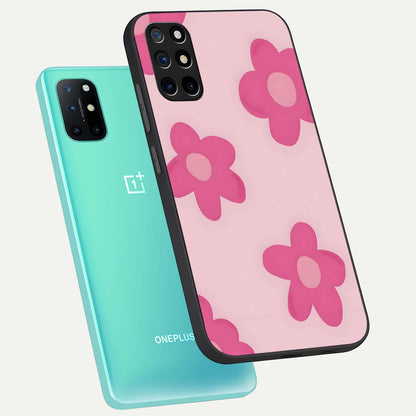  Candy Bloom Dreams phone case For OnePlus 8T showing premium glass back cover with detailed artwork