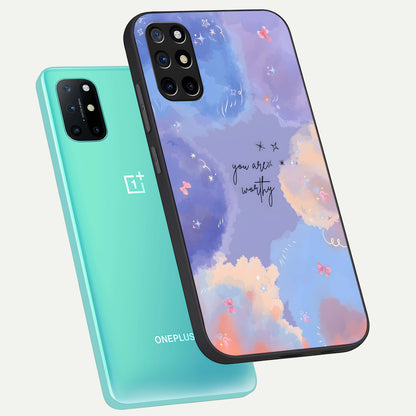  Celestial Cloud Magic phone case For OnePlus 8T showing premium glass back cover with detailed artwork