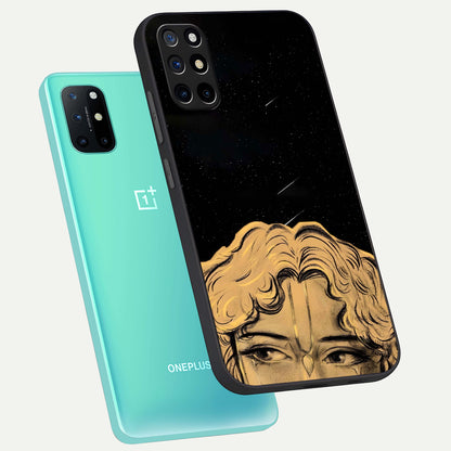  Celestial Gods Plan phone case For OnePlus 8T showing premium glass back cover with detailed artwork