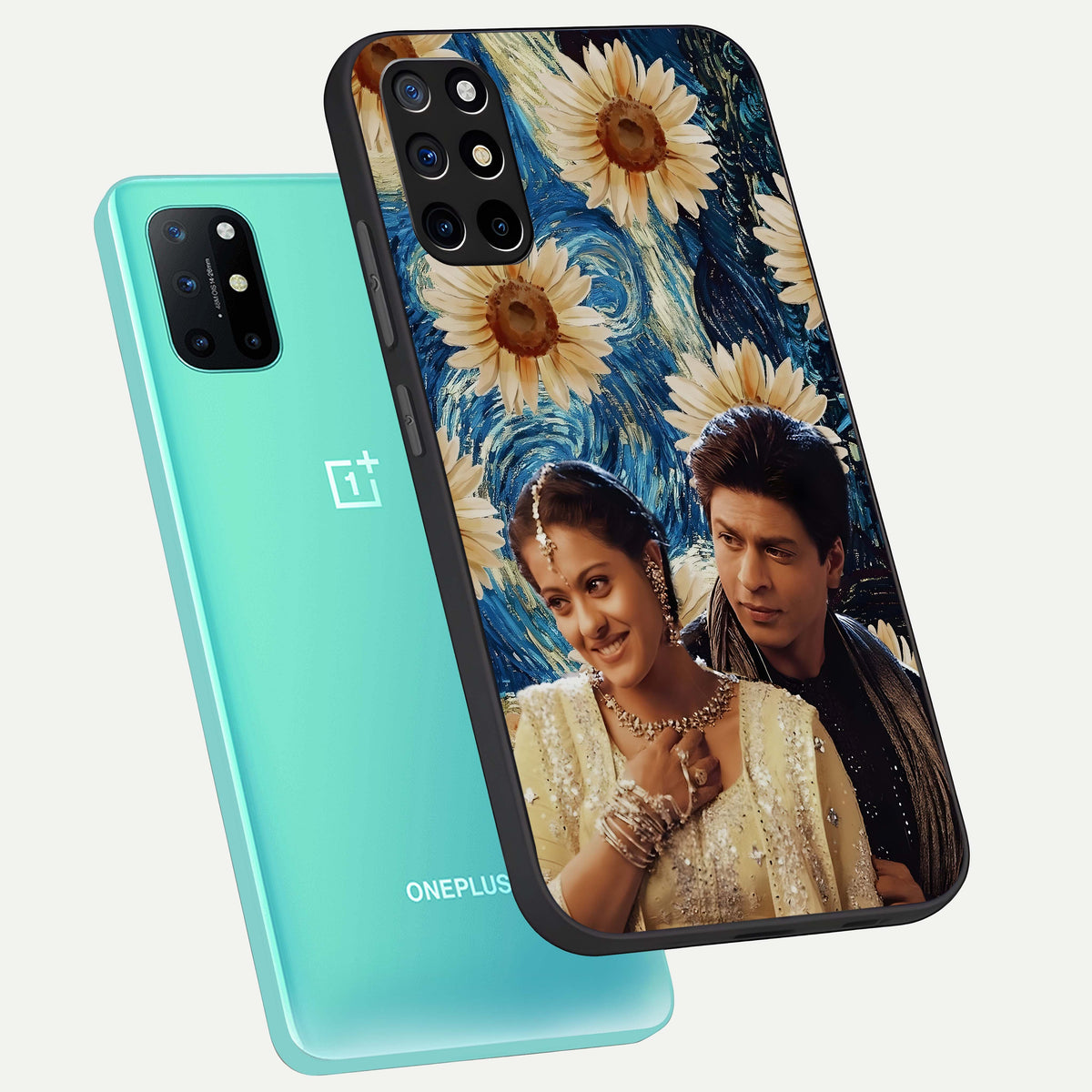  Eternal Love Story phone case For OnePlus 8T showing premium glass back cover with detailed artwork