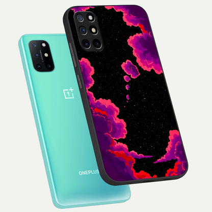  Galaxy Dream Frame phone case For OnePlus 8T showing premium glass back cover with detailed artwork
