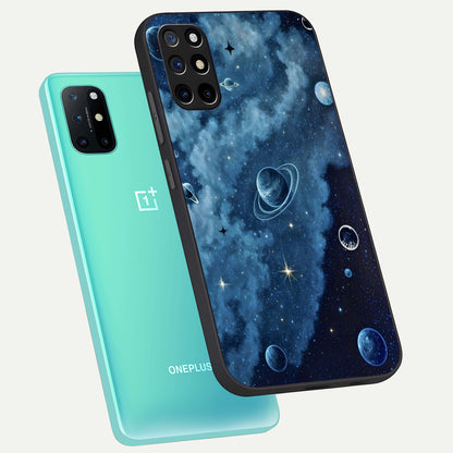  Galaxy Dream Space phone case For OnePlus 8T showing premium glass back cover with detailed artwork