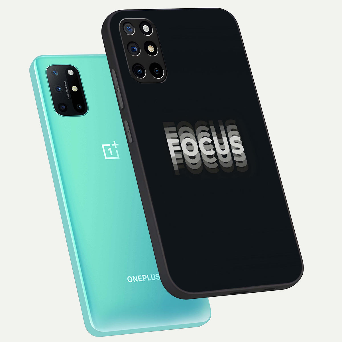  Mono Focus Vision phone case For OnePlus 8T showing premium glass back cover with detailed artwork