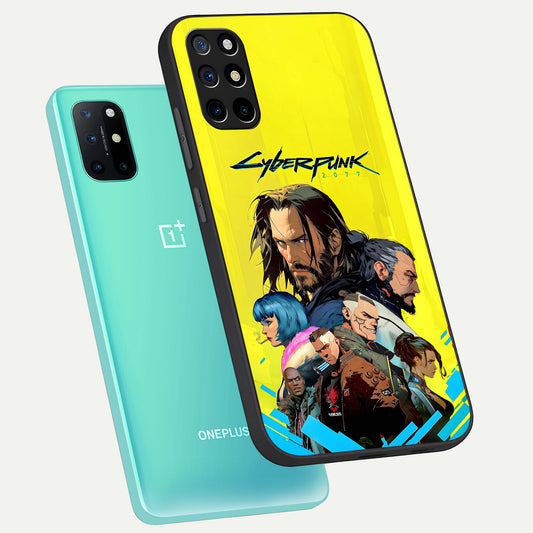  Neon Rebel Genesis phone case For OnePlus 8T showing premium glass back cover with detailed artwork