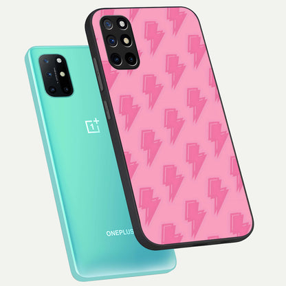  Pink Moo Magic phone case For OnePlus 8T showing premium glass back cover with detailed artwork