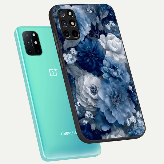  Royal Bloom Garden phone case For OnePlus 8T showing premium glass back cover with detailed artwork
