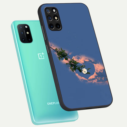  Sky Under Tree phone case For OnePlus 8T showing premium glass back cover with detailed artwork