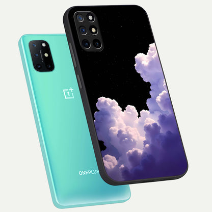  Starlit Night Whispers phone case For OnePlus 8T showing premium glass back cover with detailed artwork