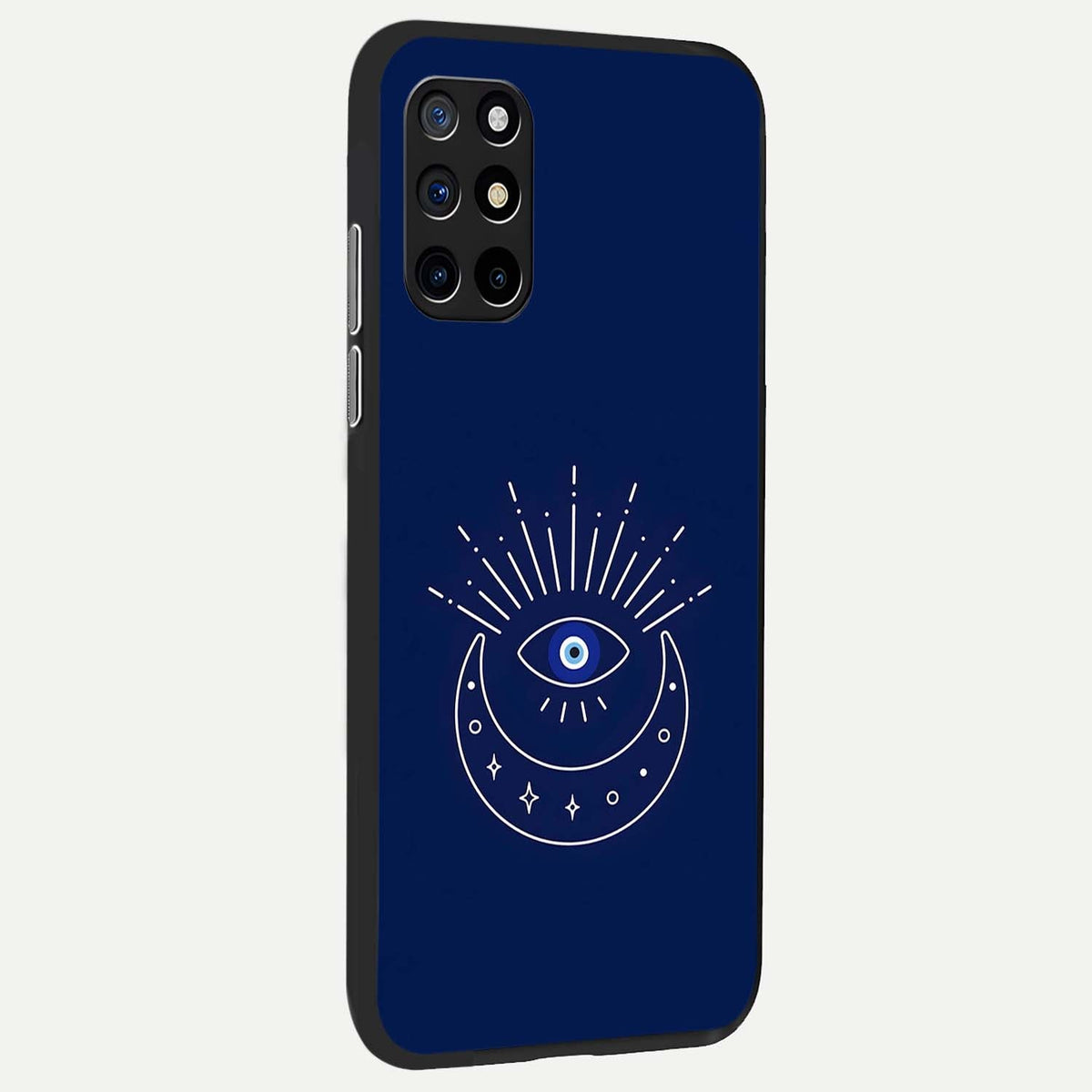  Blue Evil Eye back cover For OnePlus 8T slim fit glass case with vibrant aesthetic design