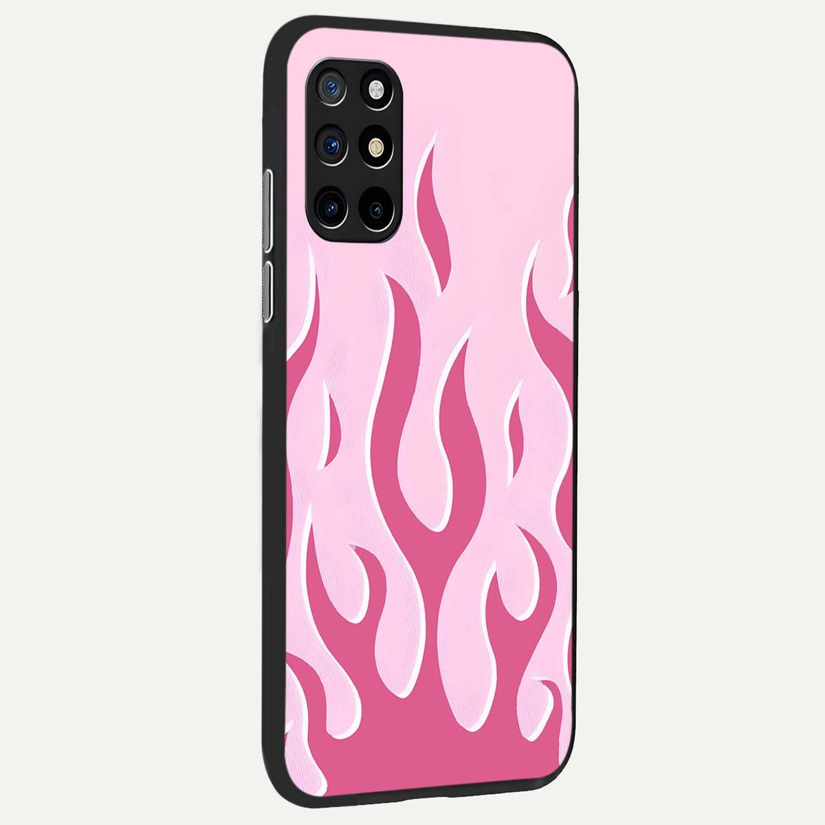  Blush Flame Energy back cover For OnePlus 8T slim fit glass case with vibrant aesthetic design