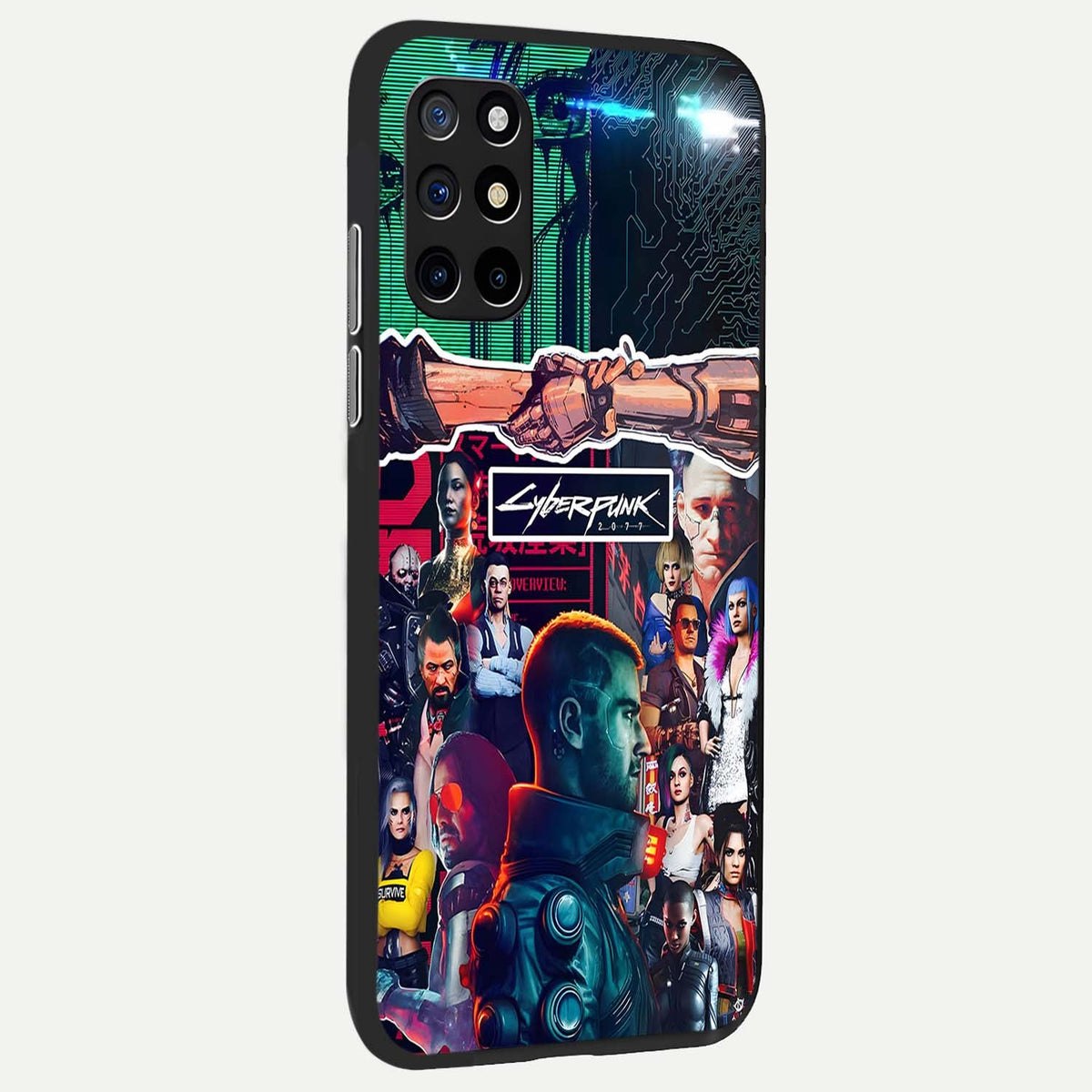  CYBERPUNK Legacy back cover For OnePlus 8T slim fit glass case with vibrant aesthetic design