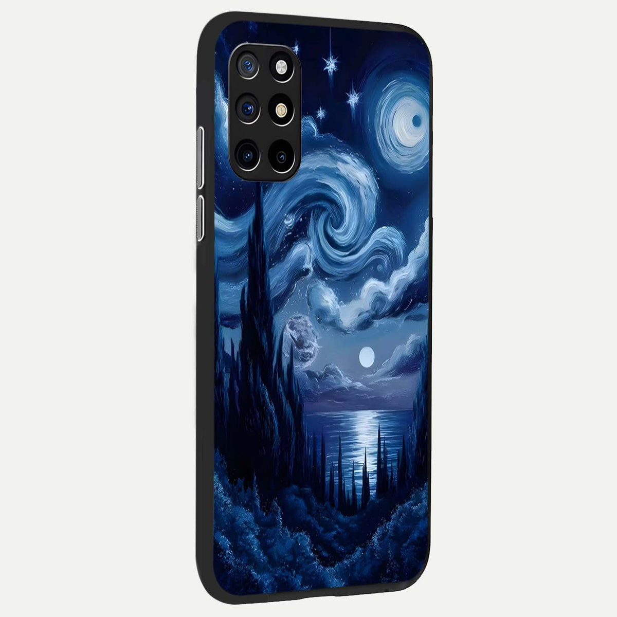  Celestial Dream Van Gogh back cover For OnePlus 8T slim fit glass case with vibrant aesthetic design