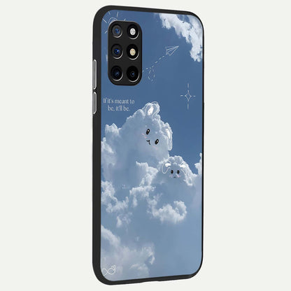  Cloud Bunny Dreams back cover For OnePlus 8T slim fit glass case with vibrant aesthetic design
